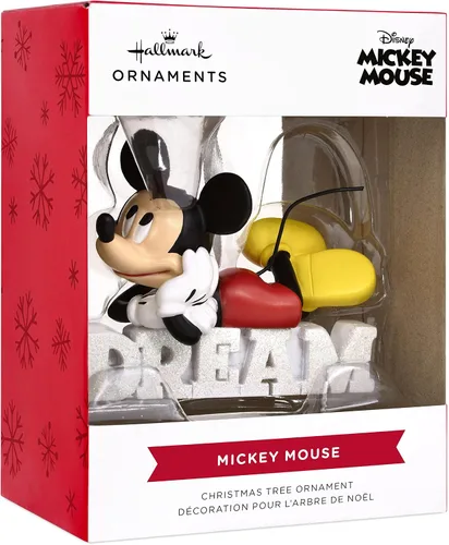 Vista 3 de Hallmark Disney Mickey Mouse Dream - Adorno navideño de resina (0002HCM9029)