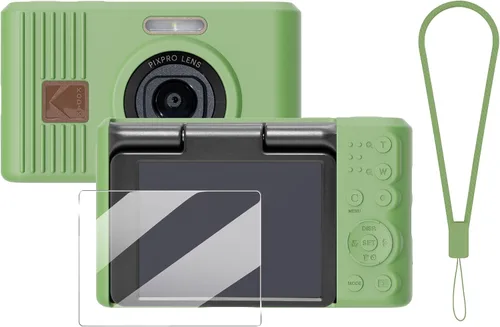 Vista 14 de Funda de silicona para cámara digital Pixpro C1 con cubierta extraíble para lente y protector de pantalla y cordón para accesorios pixpro C1