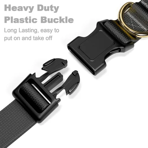 Vista 4 de Rnivvi Collar de perro para perros pequeños, bonito collar ajustable resistente para cachorros con hebilla de liberación rápida para niños, niñas