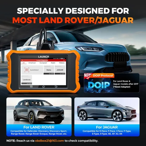 Vista 9 de LAUNCH Creader Elite V3.0 para escáner Land Rover Jaguar OBD2, herramienta de diagnóstico bidireccional de sistemas completos 2026, CAN-FD y DOIP