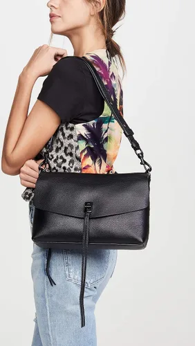 Vista 3 de Rebecca Minkoff Darren - Bolso de hombro con cremallera superior para mujer, bolso de cuero versátil para mujer, bolso cruzado para mujer, bolso