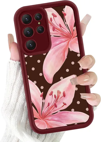 Vista 20 de Para Samsung Galaxy S24 5G 6.2''Cute Polka Dot Phone Case-Negro