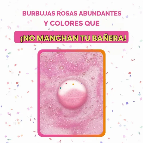 Vista 5 de Bombas de jabón para baño de burbujas, Pastel de cumpleaños