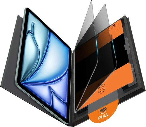 Vista 13 de OMOTON Protector de pantalla para iPad Air 5ª/4ª generación y iPad Pro de Transparente