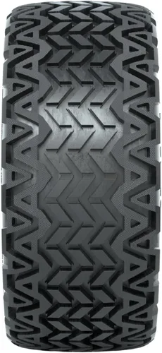 Vista 7 de GTW Combo de ruedas y neumáticos para carrito de golf de 12 pulgadas Ruedas cromadas estelares GTW en neumáticos todo terreno Predator de 23 x
