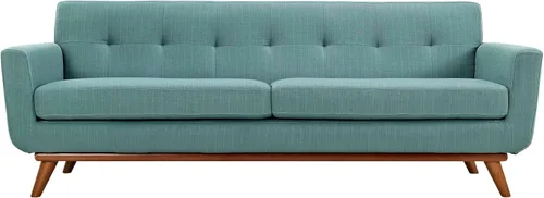 Vista 7 de Modway Engage - Otomana tapizada con tela de estilo moderno de mediados de siglo en azul celeste