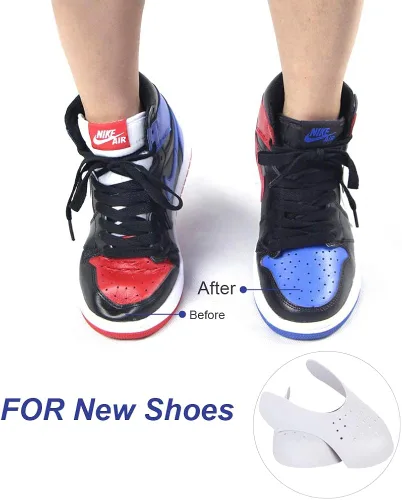 Vista 2 de CuteHome 3 pares de protectores antiarrugas para tenis, protector de arrugas de zapatos, talla 5-8.5 de EE. UU