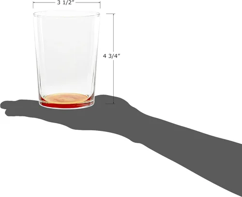 Vista 7 de Red Co. Vasos grandes multicolor para agua, jugo y cócteles, 16 onzas, juego de 6