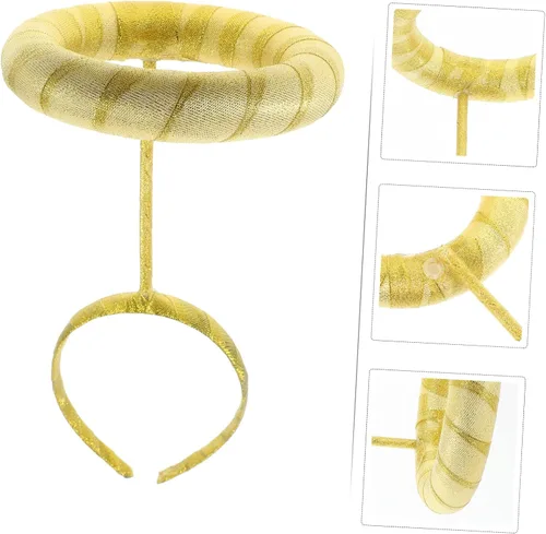 Vista 8 de SOIMISS 2pcs Angel Diadema Tela Cosplay Fijación Clip Dorado