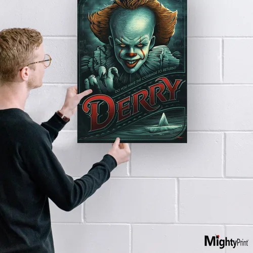 Vista 3 de MIGHTYPRINT IT: Capítulo Dos – Coraje para regresar – Arte de pared duradero de 17 x 24 – NO hecho de papel – Coleccionable con licencia