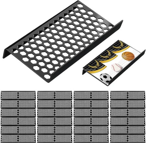 Vista 12 de Yalikop 10 soportes para tarjetas coleccionables para vitrina, hueco Elevadores modulares de acrílico de la exhibición para el juego de mesa