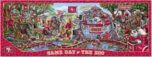 Vista 3 de YouTheFan - Rompecabezas NFL Game Day at The Zoo, 500 piezas