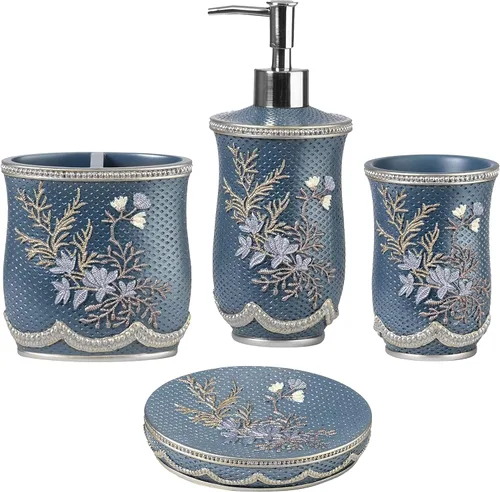 Vista 21 de Zahari Home Capri - Juego de toallas de baño de 3 piezas, toalla de baño, toalla de mano y toalla facial, decoración moderna, hermoso diseño único