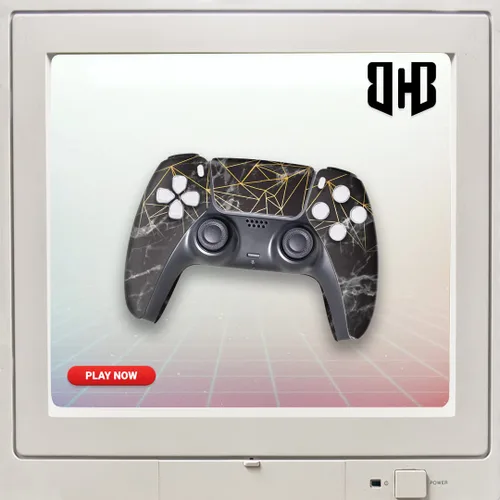 Vista 100 de Battman Custom PS-5 Controller Wireless compatible with Play-Station 5 Console by BCB Controllers Proudly Customized in USA with Permanent