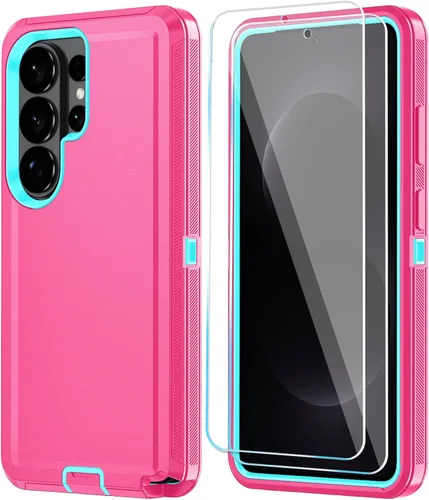 Vista 61 de ONOLA Funda compatible con Samsung Galaxy S24 Ultra con protector de pantalla HD, resistente a los golpes y a las caídas, funda de 3 capas