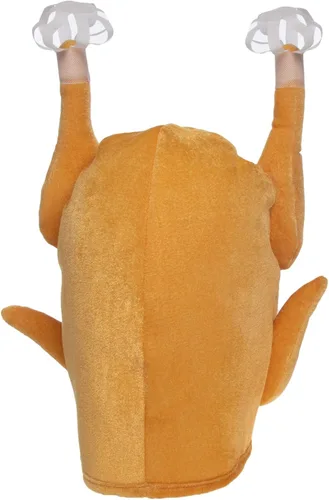 Vista 3 de Simply Genius - Sombreros de pavo de peluche para Acción de Gracias trote de pavo disfraz de peregrino disfraz de Halloween color beige Sombrero