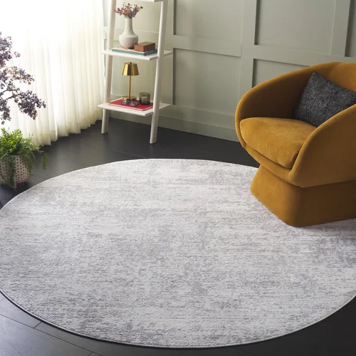 Vista 38 de SAFAVIEH Amelia Collection ALA700A - Alfombra decorativa de 2'2" x 4', diseño moderno abstracto, color marfil y azul, no desprende pelusa y de fácil