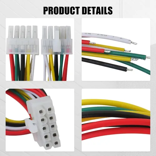 Vista 7 de 10-pin Harness Plug Fit for Kicker BassStation Hideaway 11HS8 46HS10 11PHD12 11PH12 HS8 PT10 PT250 11PT8