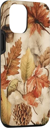 Vista 3 de iPhone 14 Otoño Follaje Otoño Hojas Niña Mujeres Niños Caída Caso