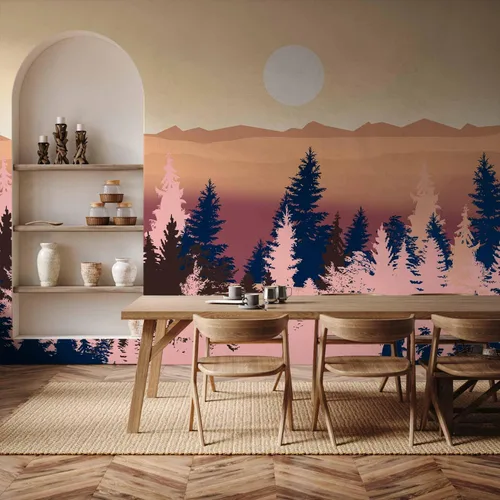 Vista 6 de artgeist Mural de pared premium Paisaje 79 x 55 pulgadas, papel tapiz no tejido, decoración de pared de vellón, impresión fotográfica, diseño de #06