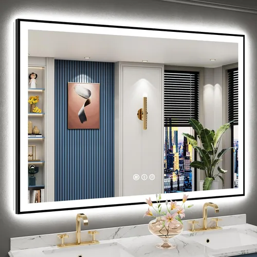 Vista 76 de 24x32 LED Bathroom Mirror, Backlit & Front Lit Lighted Mirror Retroiluminado+luz frontal
