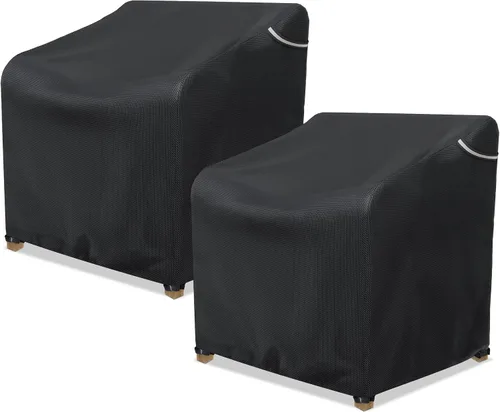 Vista 16 de AKEfit Fundas para sillas Adirondack para patio, paquete de 2 unidades, para sillas impermeables de hasta 29 pulgadas de ancho x 30 pulgadas