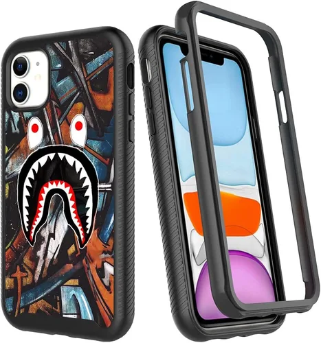 Vista 12 de Basketball King 23, diseño de jersey rojo, compatible con iPhone 11, funda de lujo a prueba de golpes, funda resistente de doble capa de TPU suave +