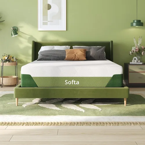 Vista 19 de Softa - Colchón de espuma viscoelástica de gel refrigerante doble, 6