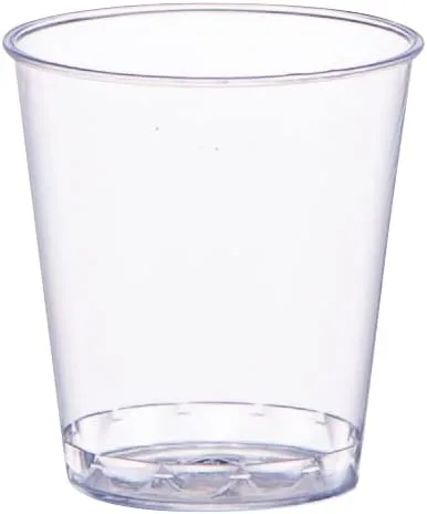 Vista 2 de SETUP Vasos de chupito de plástico transparente de 1 onza [500 unidades] vasos de chupito desechables, sin BPA, resistentes a los golpes, apilables