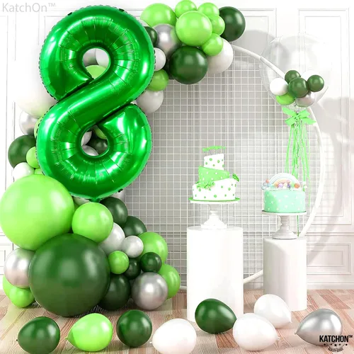Vista 490 de KatchOn Globo negro del número 1 de 40 pulgadas, globo de feliz cumpleaños Large Mylar Number One Balloon for 1st Birthday Decorations, Foil