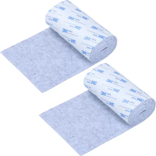 Vista 11 de Almohadillas de fieltro para muebles, cinta de fieltro cortable antideslizante autoadhesiva beige, rollo de tiras de fieltro de alta resistencia