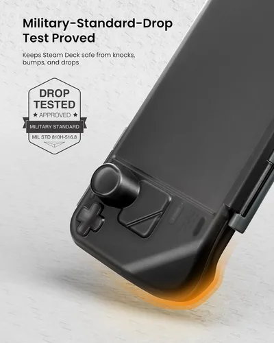 Vista 3 de tomtoc Armor Case for Steam DeckOLED, Steam Deck Hard Shell, Protective Case, Hard Portable Travel Carry Case, Shock-proof, Anti-scratch, with