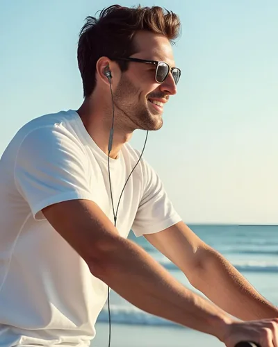 Vista 9 de iMangoo Auriculares con cable para Apple Lightning con certificación MFi color negro Auriculares magnéticos más grandes con puntas anticaídas