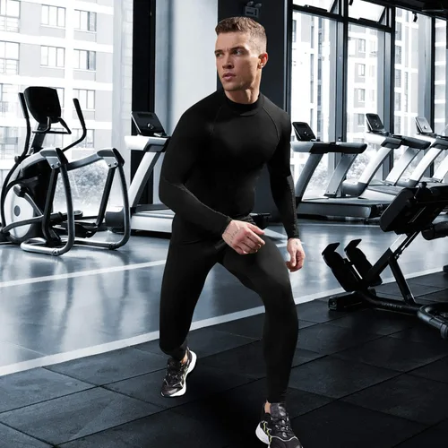Vista 7 de SPVISE Paquete de 1 o 2 camisetas de compresión para hombre, camisetas de manga larga, camisetas de entrenamiento atlético, camisetas frescas