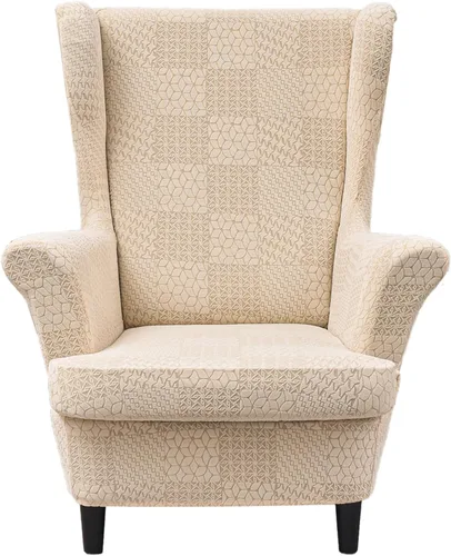 Vista 8 de HZDHCLH Fundas para silla de ala de 2 piezas, fundas de silla de ala de elastano elásticas para sillón del salón, fundas lavables para sofá