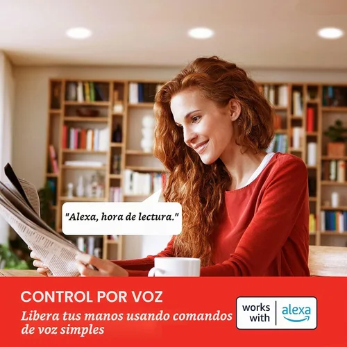 Vista 4 de Sengled Bombilla Alexa BR30, S1, emparejamiento automático con dispositivos Alexa, bombilla inteligente de inundación que funciona con Alexa