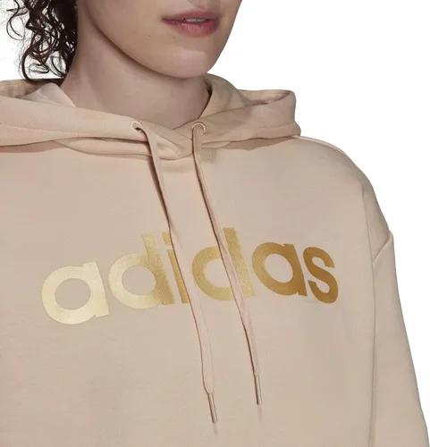 Vista 6 de adidas Sudaderas con capucha de forro polar extragrande Essentials para mujer
