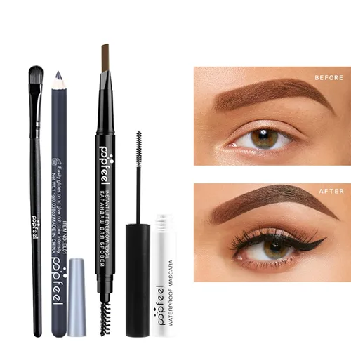 Vista 5 de Pure Vie Kit de maquillaje todo en uno para vacaciones, set de regalo cosmético esencial para principiantes que incluye paleta de sombras de ojos