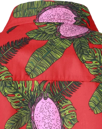 Vista 6 de Jogal - Camisa hawaiana, de manga corta, con botones, de algodón, para hombre