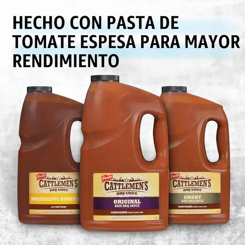 Vista 8 de Cattlemen's Base original para barbacoa, 1 galón – Contenedor de un galón Base de salsa de barbacoa personalizable para chefs, ideal para costillas