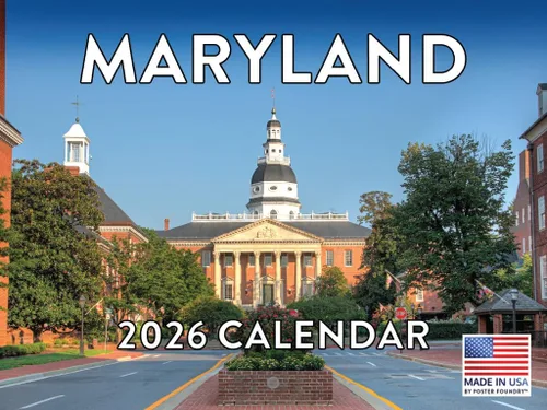 Vista 165 de Calendario de Alabama 2026 para pared, 12 meses, mensual, recuerdos escénicos de AL Hecho en Estados Unidos