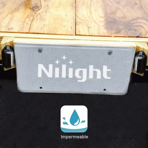 Vista 4 de Nilight - Juego de 2 luces LED de 12 V para matrícula de coche o camión o remolque, impermeable, luces de carga o debajo del capó. Apto para coche