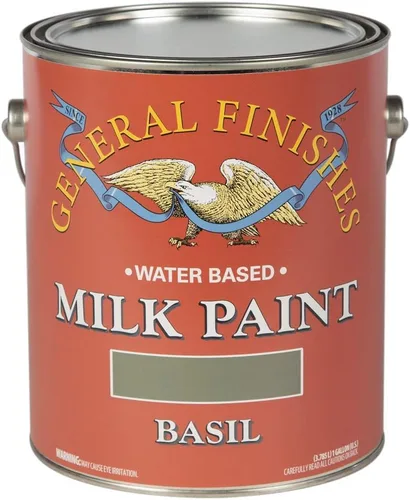 Vista 7 de General Finishes Pintura de leche a base de agua, 1 pinta, blanco antiguo