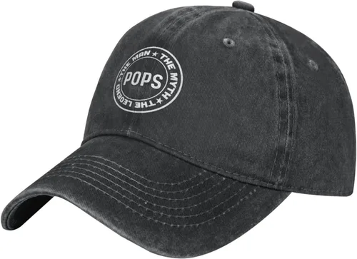 Vista 2 de Pops The Man The Myth The Legend Hat for Women Baseball Caps Vintage Hat