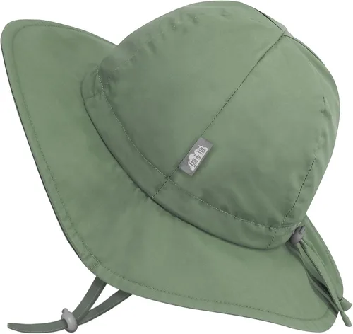 Vista 9 de JAN & JUL Breathable Cotton Sun Hat with 50+ UPF Protection for Toddler Boys Azul (Atlantic Blue)