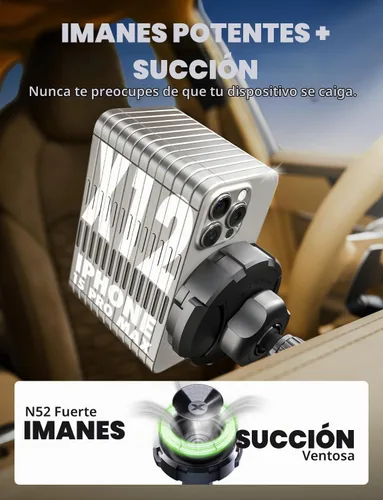 Vista 6 de Bracketron MagAlign Max - Soporte magnético para teléfono para ventilación