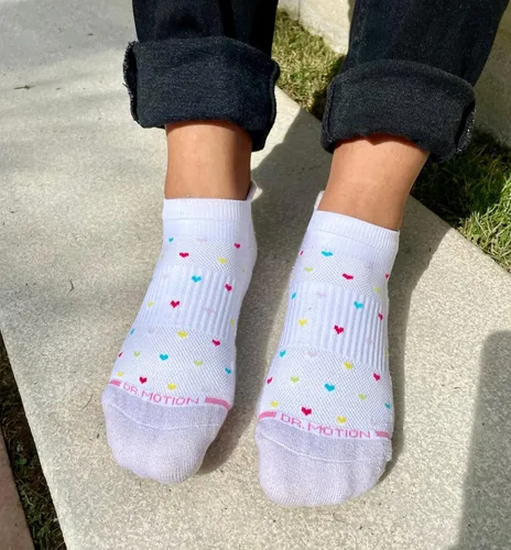Vista 24 de Dr. Motion Calcetines de compresión de corte bajo para mujer, paquete de 2