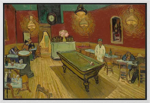 Vista 54 de Van Gogh - Lienzo con diseño giclée de olivos con cielo amarillo y sol, arte de pared de galería, estirado y enmarcado, listo para colgar, 24 x 36