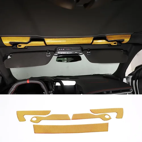 Vista 10 de CHEAYAR Kit de decoración de panel de interruptor convertible de fibra de carbono 3D suave 3D compatible con Corvette C8 Stingray Z06 Z51 2020 2021