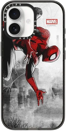 Vista 77 de CASETiFY Funda para iPhone Air, compatible con MagSafe Marvel VS CoLab Protección contra caídas de grado militar 4x de 8.2 pies Funda Capitán